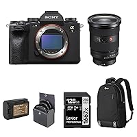 Sony Alpha 1 Mirrorless Camera with FE 24-70mm f/2.8 GM II Lens, Bundle with Lowepro m-Trekker BP 150 Backpack, 128GB Memory Card, Extra Battery and 72mm Filter Kit