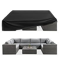 Essort Patio Furniture Covers, Extra Large Outdoor Furniture Set Covers 124