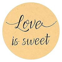 96PCS Love is Sweet Stickers Labels Wedding Favor Labels, Wedding Treat Stickers,Anniversary Stickers