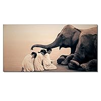 Gregory Colbert -Black and White Art Poster, for People and Elephant Animals, Ashes and Snow, Room A Canvas Painting Wall Art Poster for Bedroom Living Room Decor 24x48inch(60x120cm) Unframe-Style-1