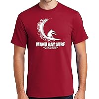 Manu Bay Surf Company Wave Surfer Tee Shirt - Regular, Big and Tall Sizes