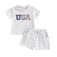 Infant Baby Boy Girl Clothes Set Mama's Boy/Girl Short Sleeve T Shirt Tops Cotton Shorts 2Pcs Summer Outfit