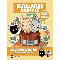 Kawaii Coloring Book for Kids: A Fun and Educational Adventure for Kids with 40 Fun Unique Drawings to Learn by Coloring