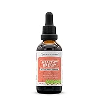 Secrets of the Tribe Healthy Breast Alcohol Extract, High-Potency Herbal Drops, Tincture Made from Burdock, Vitex, Wild Yam, Red Clover, Chamomile, Yarrow. Healthy Breast Formula 2 oz