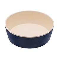 Beco Classic Printed Bamboo Dog Food & Water Bowl, Night Sky Midnight Blue, Large