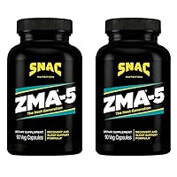SNAC ZMA-5 Sleep Aid Supplement, Promote Muscle Recovery & Growth, Immune Support, & Restorative Sleep with Zinc, Magnesium & 5-HTP, Post Workout, Before Bed ZMA Supplements 90 Veggie Capsules
