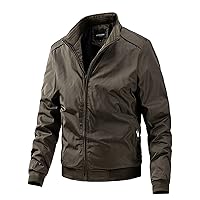 Winter Jackets For Men Plus Size Thicken Warm Bomber Jackets Full Zip Casual Windbreaker Coat StandCollar Outerwear