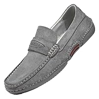 Men's Penny Loafers Driving Shoes Knit Moccasin Slip-on Loafer Breathable Soft Sole Walking Shoes