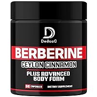 13in1 Berberine Supplement - 4500mg for Weight Management, Heart & Immune Support - Blended Ceylon Cinnamon, VIT. B12, Acetyl L-Carnitine, Garcinia & More - 60 Capsules for 2 Months