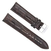Ewatchparts 18MM GENUINE ITALIAN LEATHER WATCH STRAP BAND COMPATIBLE WITH ORIS WATCH DARK BROWN