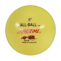 Multi-Purpose Inflatable All-Ball, 6 Inches, Yellow - 009089, 1 Count (Pack of 1)