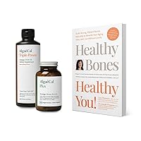 Bundle - Calcium Supplement with Vitamin D + K2, Mag, Boron & Omega 3 Fish Oil with EPA & DHA and Book by Lara Pizzorno Healthy Bones Healthy You! to Increase Bone Health