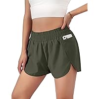 Blooming Jelly Women's Quick-Dry Running Shorts Workout Sport Layer Active Shorts with Pockets 1.75