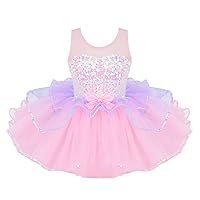 CHICTRY Little Girls' Kids' Ballet Birthday Princess Dress Dazzling Sequin Tutu Dance Leotard Costume