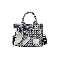 [YorEm] TOP FORWARD Women's Tote Bag Mass Canvas Shoulder Bag Handbag Casual Fashion Messenger Bag