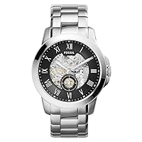 Fossil Men's ME3055 Grant Three-Hand Automatic Stainless Steel Watch - Silver-Tone