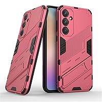 Case for Galaxy A55 5G,Galaxy A55 5G Case,Military Protection [Built-in Kickstand] Dual-Layer Heavy Duty TPU+PC Shockproof Antiskid Thermolysis Phone Case for Samsung Galaxy A55 5G (Rose)