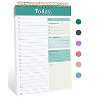 To Do List Notepad - To Do List Notebook for Work with 52 Sheets, Undated Daily Planner Perfect for Enhanced Productivity and Goal Achievement - Green