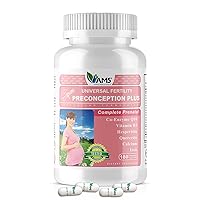 America Medic & Science Preconception Plus (180 Capsules) Conception and Fertility Supplement | Physician Formulated Pills to Support Conception | Prenatal Vitamins Best for Women Trying to Conceive