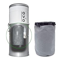 Central Vacuum Permenent Filter, 12 Liter, Fits OVO-655/700ST-35H, NADAIR-600/700AL-32, Machine Washable, Grey, Gray