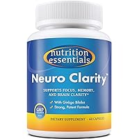 Nutrition Essentials Nootropic Brain Support Supplement + Probiotics for Women & Men with Lactase Enzyme