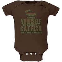 Animal World Be Yourself Catfish Brown Soft Baby One Piece