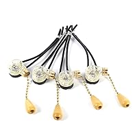 Durable Pull Chain Switch Control Replacement,Ceiling Fan Pull Chain, Pull Chain Extension for Home Ceiling Fan Lamp Wall Light, 4Pcs, 250V, 125V, Ceiling Fan Pull Chain,Durable Pull Chain Switch