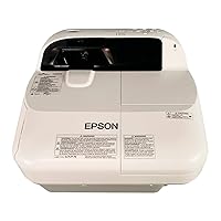 Epson PowerLite 575W 3LCD Projector 1080i WXGA Ultra Short Throw 2700 ANSI HDMI, Bundle Remote Control HDMI cable Power cable