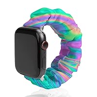 Psychedelic Trippy Watch Band Compitable with Apple Watch Elastic Strap Sport Wristbands for Women Men