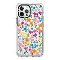 CASETiFY Ultra Impact iPhone 12 Pro Max Case [9.8ft Drop Protection] - Bright Spring Flowers - Daisy Floral Pattern - Clear