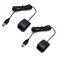 2pcs VK-162 G-Mouse USB GPS Dongle Navigation Module/GPS USB Engine Board External GPS Antenna Remote Mount USB GPS Receiver for Raspberry Pi Support Google Earth Window Linux