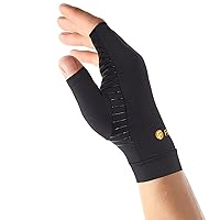 Infused Copper Pair of Compression Gloves Half Finger helps You Recover from Arthritis, Swelling, Joint and Hand Pain Relief