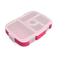 Bentgo® Kids Prints Tray with Transparent Cover - Reusable, BPA-Free, 5-Compartment Meal Prep Container with Built-In Portion Control for Healthy Meals At Home & On the Go (Fairies)
