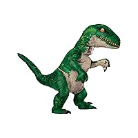 Rubie's Adult The Original Inflatable Dinosaur Costume, Velociraptor with Sound, Standard