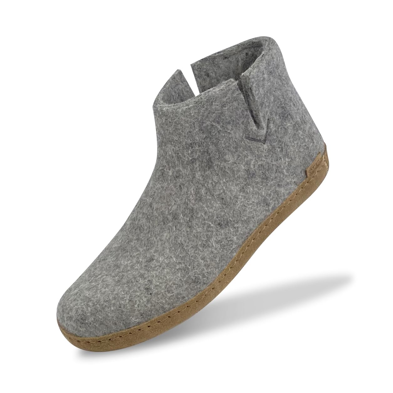 Glerups Wool Boot Leather Outsole Grey EU 47 (US Men's 13) Medium