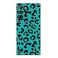 MightySkins Skin for Samsung Galaxy Note 20 Ultra 5G - Teal Leopard | Protective, Durable, and Unique Vinyl Decal wrap Cover | Easy to Apply, Remove, and Change Styles | Made in The USA