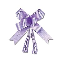 Heiko Ribbon Bow, Lavender, 0.6 inch (15 mm), Pack of 50