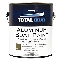 TotalBoat Aluminum Boat Paint for Canoes, Bass Boats, Dinghies, Duck Boats, Jon Boats and Pontoons (Olive Drab, Gallon) 128 Fl Oz (Pack of 1)