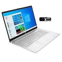 HP 2021 Premium Laptop PC 17.3-inch HD+ 6-Core Touchscreen AMD Ryzen 5 5500U Radeon Graphics 12GB DDR4 1TB HDD WiFi AC BT HDMI Fingerprint Reader Webcam Windows 10 Home w/ RE 32GB USB Drive (Renewed)