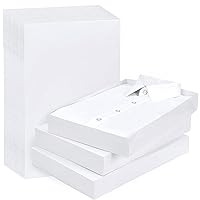 Moretoes 30pcs Gift Boxes with Lids, 17x11x2.4 Inches Large White Shirt Boxes Robe Boxes for Valentine's Day, Holidays, Mother's Day, Father's Day, Birthdays