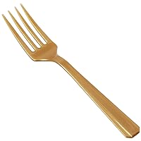 Amscan Elegant Gold Plastic Fork (Pack of 240) - Eco-Friendly, Durable & Eye-catching, Perfect for Parties & Events