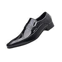 Men's Slip On Leather Shoes Dress Casual Wedding Business Loafer Shoes