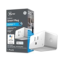 CYNC Smart Plug, Indoor Bluetooth and Wi-Fi Outlet Socket, Works with Alexa and Google (1 Pack)