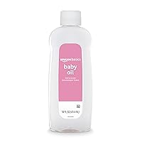 Amazon Basics Baby Oil, Mild & Gentle, Dermatologist Tested, Lightly scented, 14 Fluid Ounces (Previously Solimo)