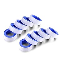 I35-10 PTFE Thread Seal Tape for Plumbers, White 3/4 Inch x 520 Inch (Pack of 10 Rolls)