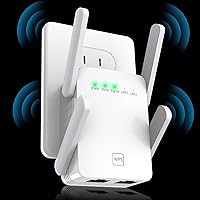 Fastest WiFi Extender/Booster | 2023 Release Up to 74% Faster Broader Coverage Than Ever Signal Booster for Home Internet/WiFi Repeater,Covers 8470 Sq.ft,w/Ethernet Port,1-Tap Setup