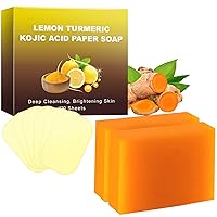 Turmeric Soap 200g/7OZ + 240 Sheets Turmeic Soap