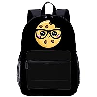 Cute Cookie Laptop Backpack for Men Women 17 Inch Travel Daypack Lightweight Shoulder Bag