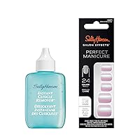 Instant Cuticle Remover Salon Effects Perfect Manicure, Affairy To Remember, Press-On Nails Bundle