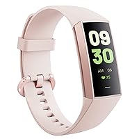 Fitness Tracker with Heart Rate Blood Oxygen Blood Pressure Sleep Monitor,1.10''AMOLED Touch Color Screen,IP67 Waterproof Activity Tracker,Step Counter for Walking for Women (Pink)